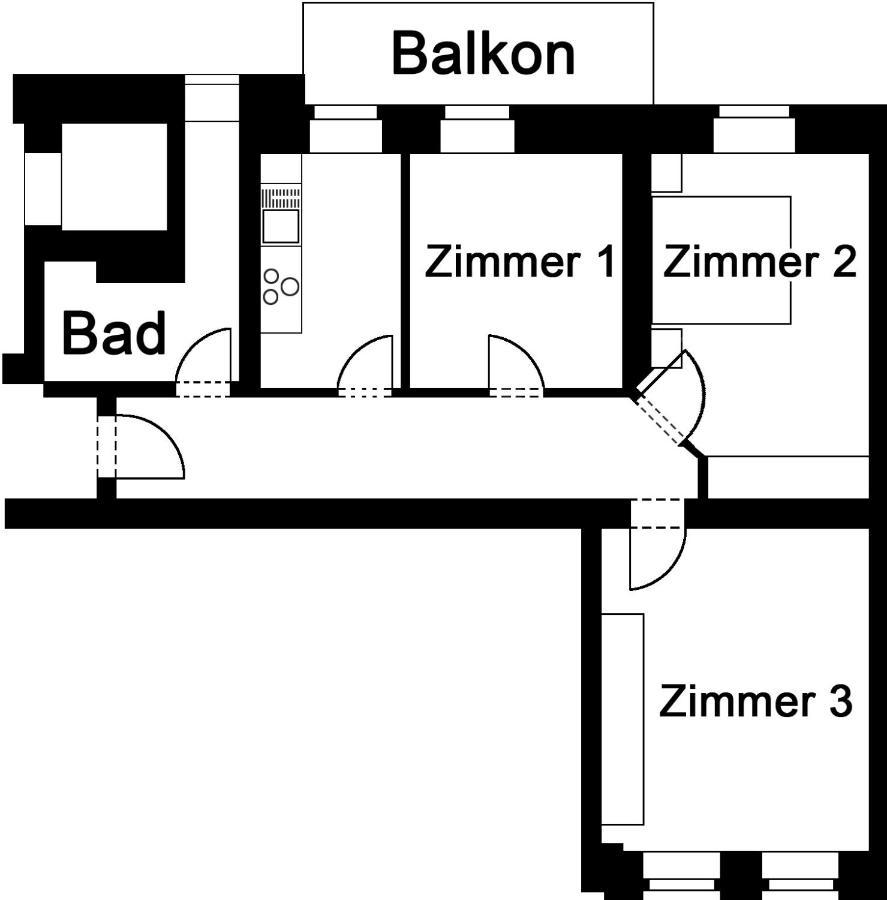 Apartment Clara Chemnitz Kültér fotó